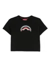 Sprayground Kid Shark Teeth-print T-shirt In Black
