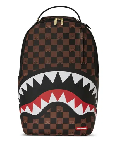 Sprayground Kid Kids' Sharks In Paris Backpack In Brown