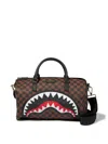 Sprayground Kid Sharks In Paris Duffel Bag In Brown