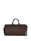 Sprayground Kid Sharks In Paris Duffle Bag In Brown