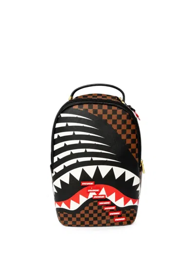 Sprayground Kid Kids' Sharks In Paris Factory Error Backpack In Brown