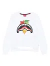 Sprayground Kid Sharks In Paris Sweatshirt In White