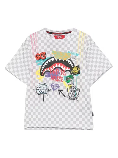Sprayground Kid Kids' Sharks In The Rizz Over T-shirt In White