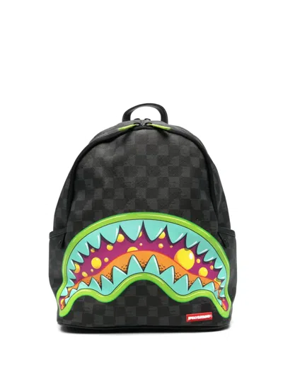 Sprayground Kid Kids' Slime Takeover Savage Backpack In Black