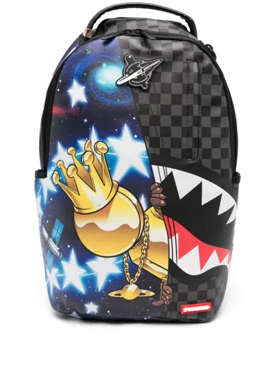 Sprayground Kid Kids' Space-print Backpack In Blue