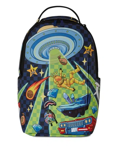 Sprayground Kid Kids' Space Warped Backpack In Blue