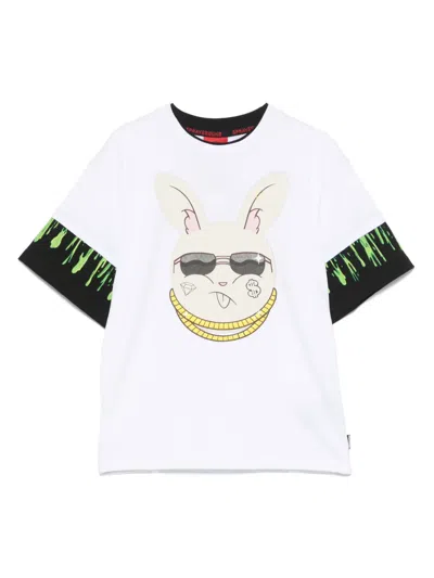 Sprayground Kid Kids' Splatter Bunny T-shirt In White