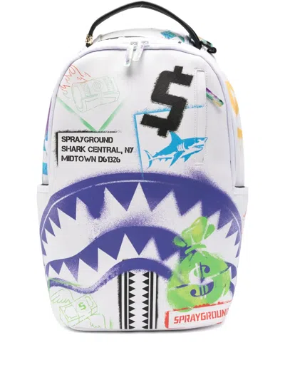 Sprayground Kid Kids' Spray-effect Backpack In White
