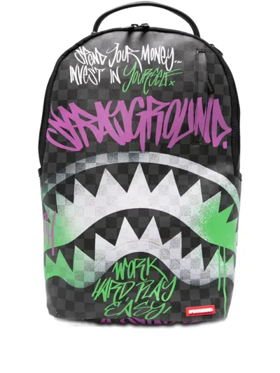Sprayground Kid Kids' Spray Poetry Encore Backpack In Black