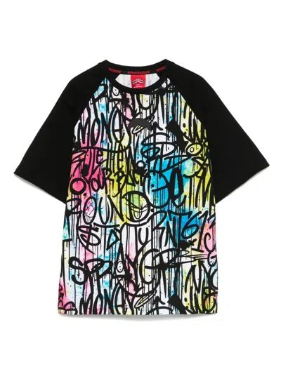 Sprayground Kid Kids' Street Art T-shirt In Black