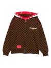 Sprayground Kid Take Over The Throne Hoodie In Brown