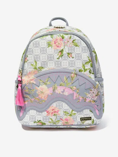 Sprayground Kids Ai Floral Savage Backpack In White