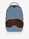 Sprayground Kids Denim Shark Bite Dlxsv Backpack In Blue