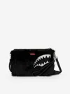 Sprayground Kids Fur Cray Crossover Clutch In Black