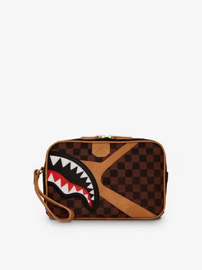 Sprayground Kids Hennyville Toiletry Bag In Brown