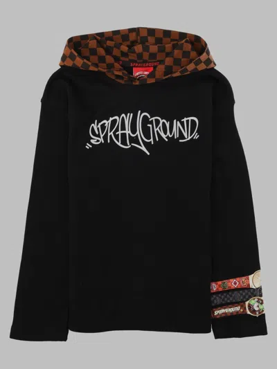 Sprayground Kids Longline Hoodie T-shirt In Multi