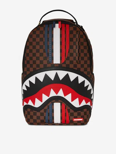 Sprayground Kids Machine Francaise Backpack In Brown
