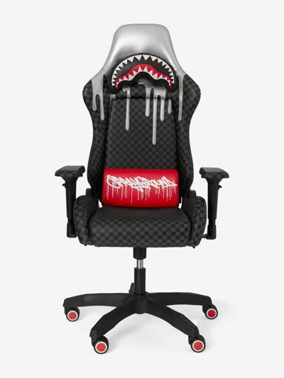 Sprayground Kids Platinum Drips Shark Chair In Black