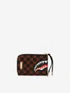 Sprayground Kids Sawtooth Sharks In Paris Wallet In Brown