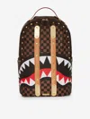 Sprayground Kids Shark Classic Backpack In Multicoloured