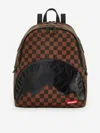 Sprayground Kids Sip Clear Sm Eyes Savage Backpack In Brown