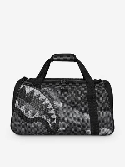Sprayground Kids Split Up Camo Tear Pet Carrier In Black