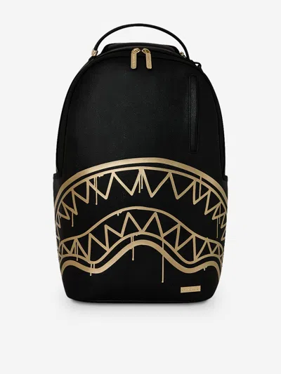 Sprayground Kids That Gold Drap Backpack In Black