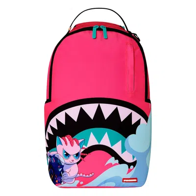 Pre-owned Sprayground Kitty Kash On The Edge Dlxr Backpack 'pink' | Men's Size Onesize