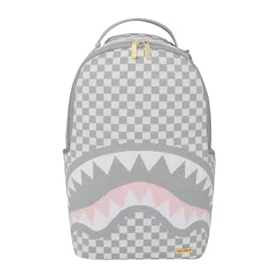 Pre-owned Sprayground Knit Sharks In Paris In Cream Dlx Backpack 'multicolor' | Multi-color | Men's Size Onesi
