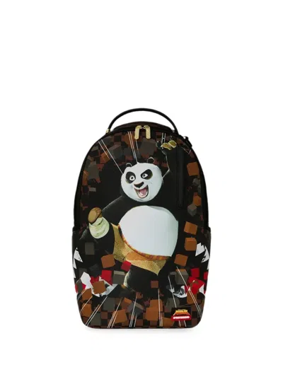 Sprayground Kung Fu Panda Karate Kick Backpack In Brown