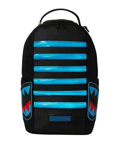 Sprayground Led Stripe Sharks Dlx Backpack In Black