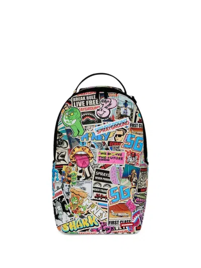 Sprayground Life's A Movie Backpack In Multi