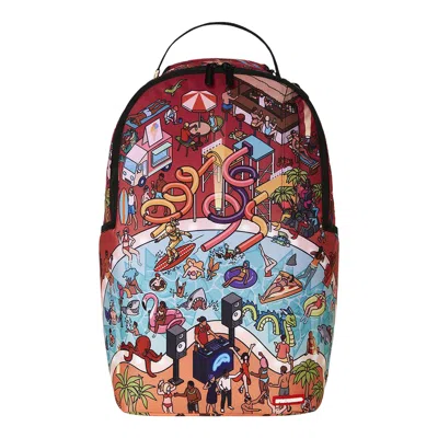 Pre-owned Sprayground Life Of The Party Dlxr Backpack 'multicolor' | Multi-color | Men's Size Onesize