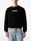 Sprayground Lightning Shark Logo-patch Sweater In Black