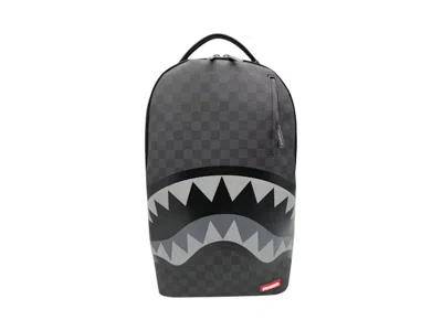 Pre-owned Sprayground Lights Out Sharks In Paris Backpack In Black