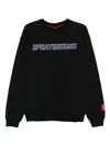 Sprayground Logo-embroidered Sweatshirt In Black
