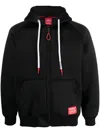 Sprayground Logo-print Zip-up Hoodie In Black