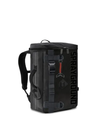 Sprayground Logo-debossed Backpack In Black