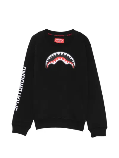 Sprayground Kids' Logo-print Sweatshirt In Black