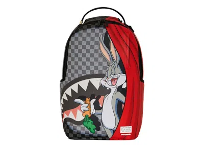 Pre-owned Sprayground Looney Tunes Bugs Bunny Wasup Backpack In Grey/red In Multi