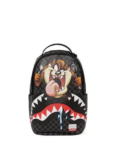 Sprayground Looney Tunes Checked-pattern Backpack In Black