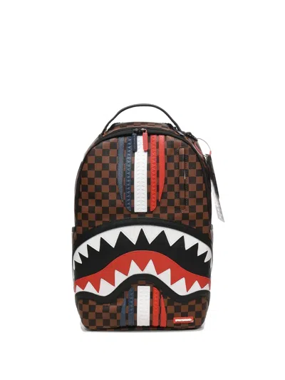 Sprayground Machine Française Check-pattern Shark Backpack