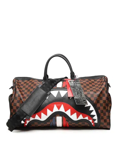 Sprayground Machine Francaise Travel Bag In Brown