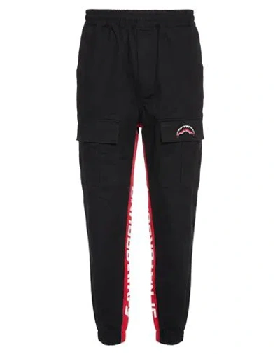 Sprayground Man Pants Black Size Xl Cotton, Elastane