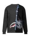 Sprayground Man Sweatshirt Black Size L Cotton In Black