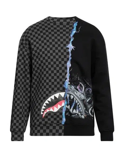 Sprayground Man Sweatshirt Black Size L Cotton