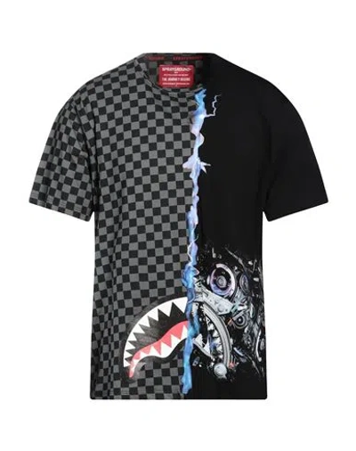 Sprayground Man T-shirt Black Size Xxl Cotton