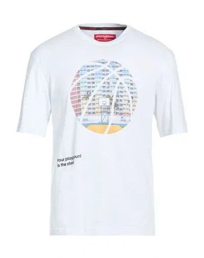 Sprayground Man T-shirt White Size Xl Cotton