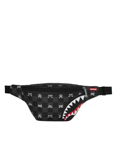 Sprayground Marsupio Gray Peeking Character Check In Orange