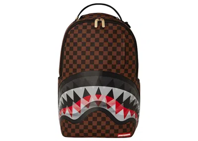 Pre-owned Sprayground Men's  Sharks In Paris Lenticular Chomp Backpack In Brown